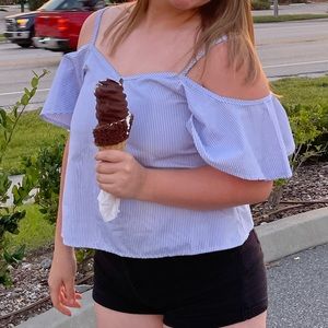 off the shoulder shirt